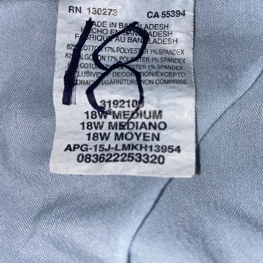LEE Relaxed Fit Mid Stretch Denim Capris Medium Wash in Blue Size 18 - Picture 5 of 6